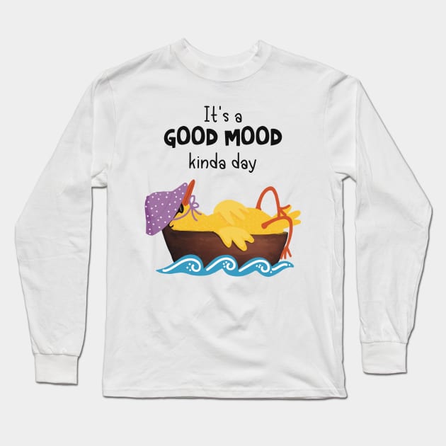 It’s a good mood kinda day Long Sleeve T-Shirt by marina63